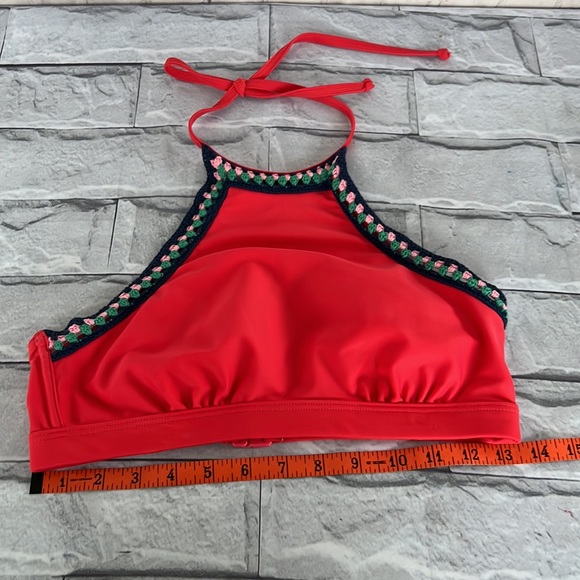 Seekers Australia crochet halter bikini top Sz8 - Picture 11 of 11